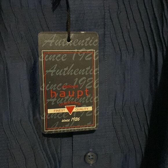 HAUPT Men’s Long Sleeves Button Down Dress Shirt Size L NWT - Picture 5 of 5